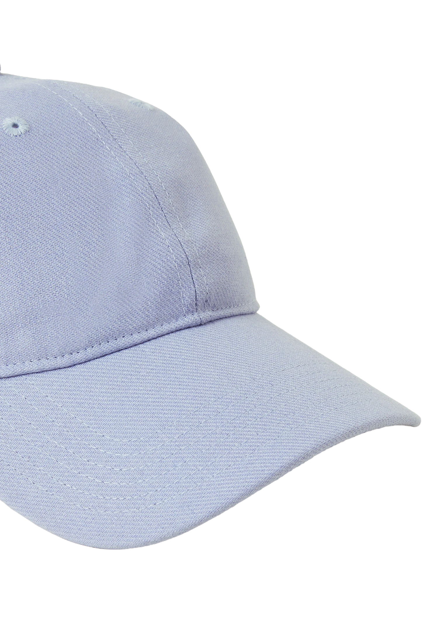 Light Blue Baseball Cap with Curved Brim, Classic Casual Style