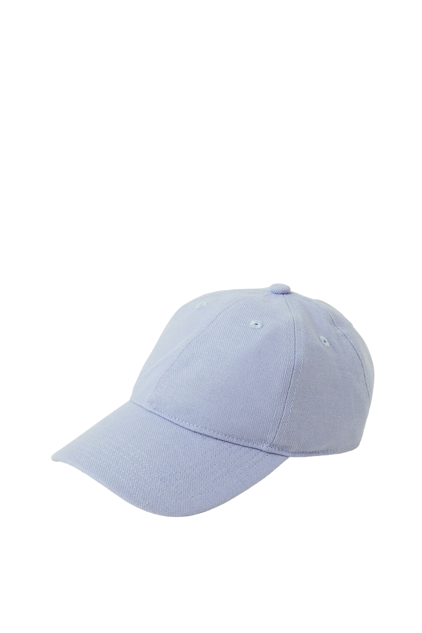 Light Blue Baseball Cap with Curved Brim, Classic Casual Style
